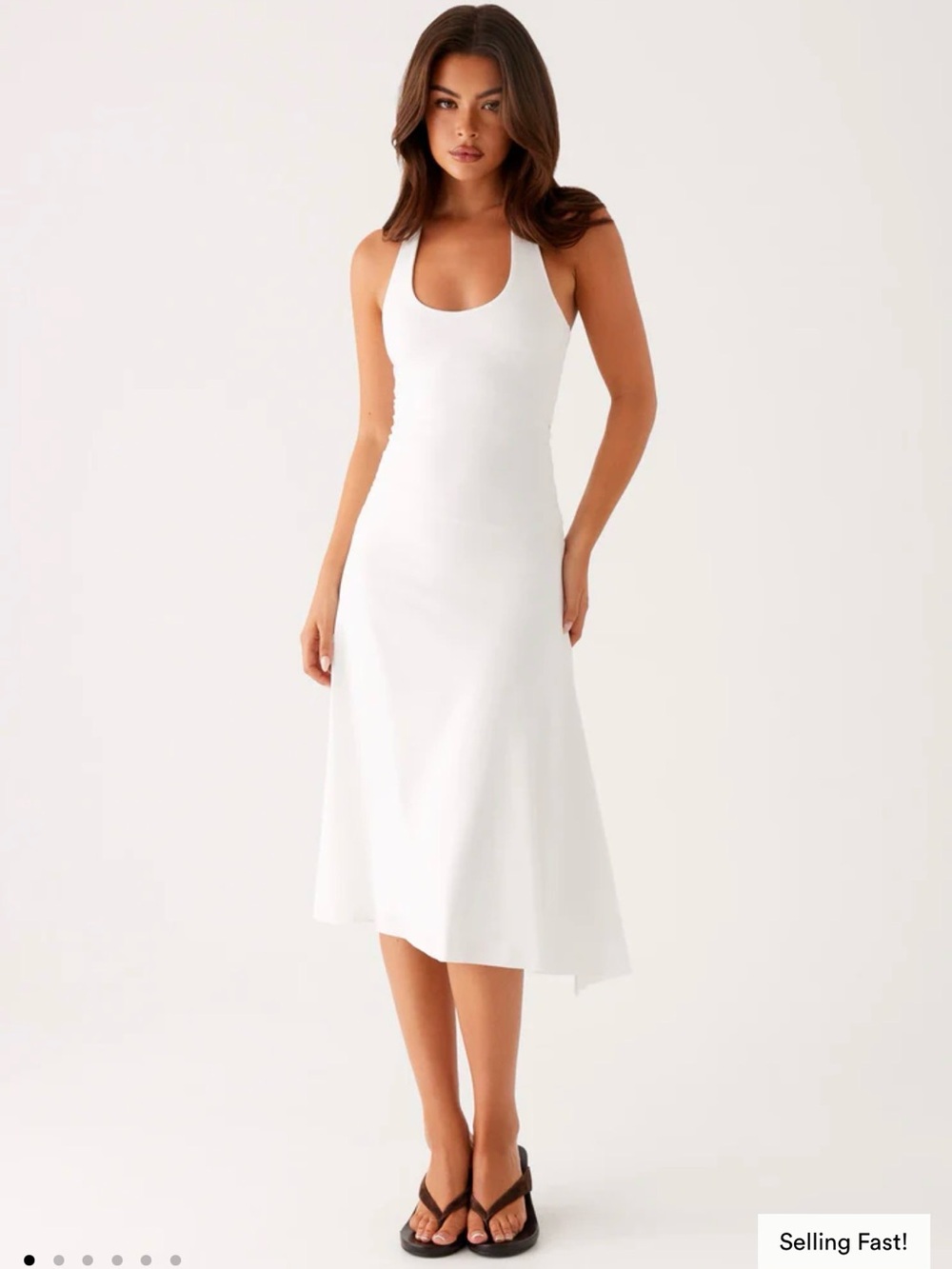 Peppermayo Klyne Midi Dress in Ivory